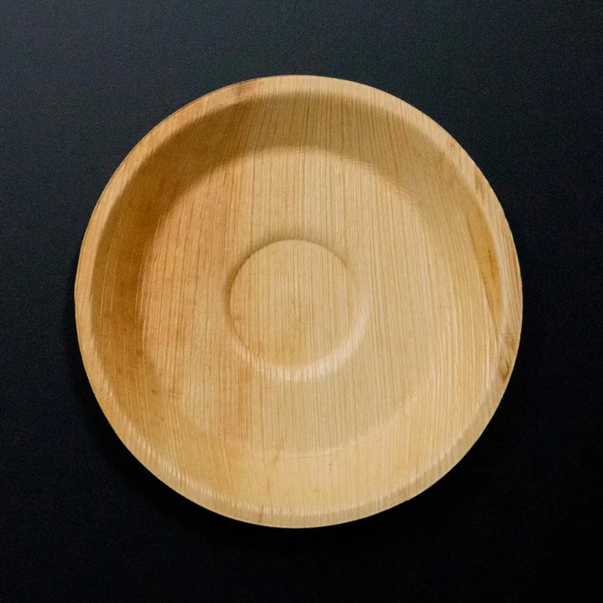 Engangsservice i palmeblad - Dyb tallerken Ø20cm - 25 stk