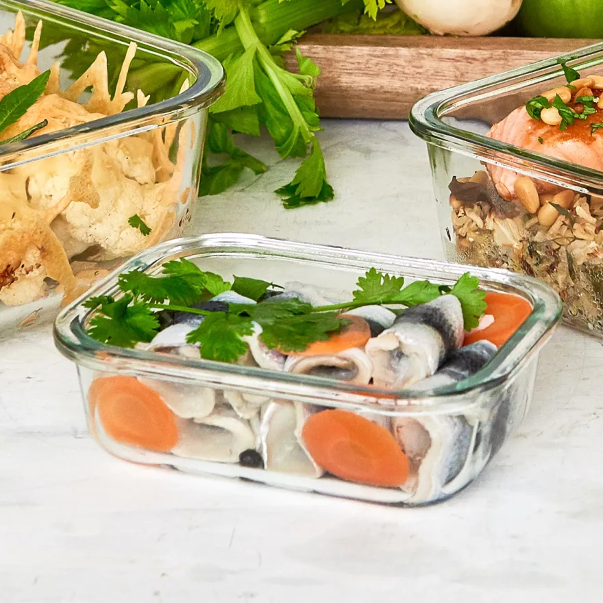 Gastromax Ildfast glasfad med låg - Small - 0,75 L
