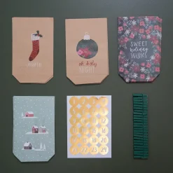 Gaveposer til pakkekalender - 24 stk. Christmas Feelings