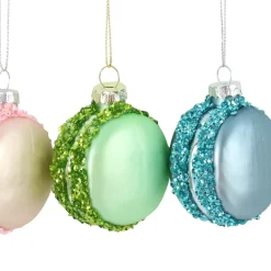 Hoff Julekugler til juletræet - Macarons, pk. med 4 stk.