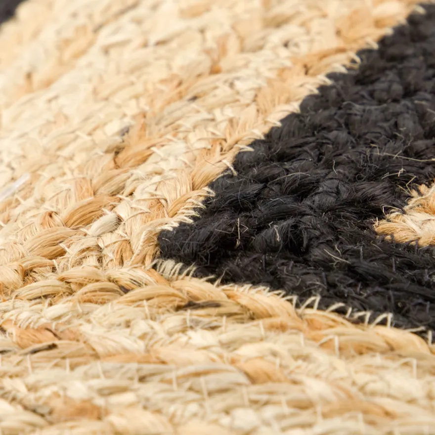House Doctor Dørmåtte 60x90 cm. Denta. Sort/Natur