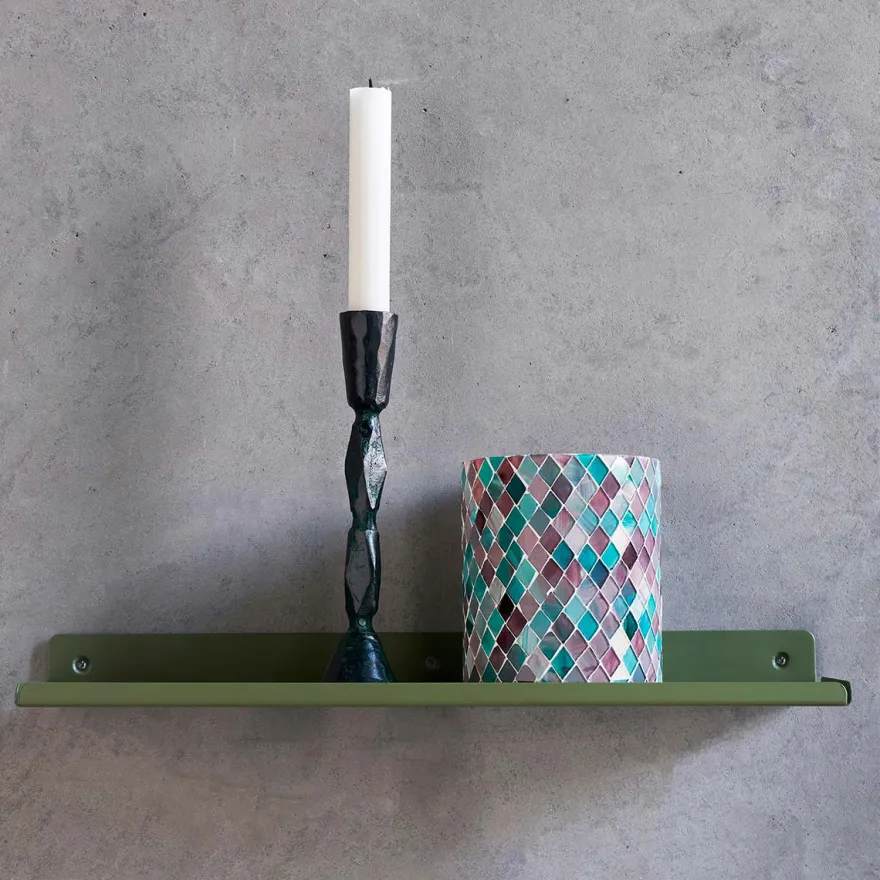 House Doctor hylde i metal - Ledge 43 cm - Grøn