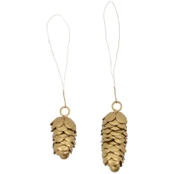 House Doctor juleophæng - Cone, Antik Gold - 2 stk.