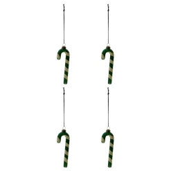 House Doctor Julepynt HDStick, Grøn/Guld (Sæt med 4)