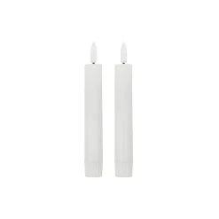 House Doctor LED lys - Hvide Kronelys H16 cm. Pk med 2 stk