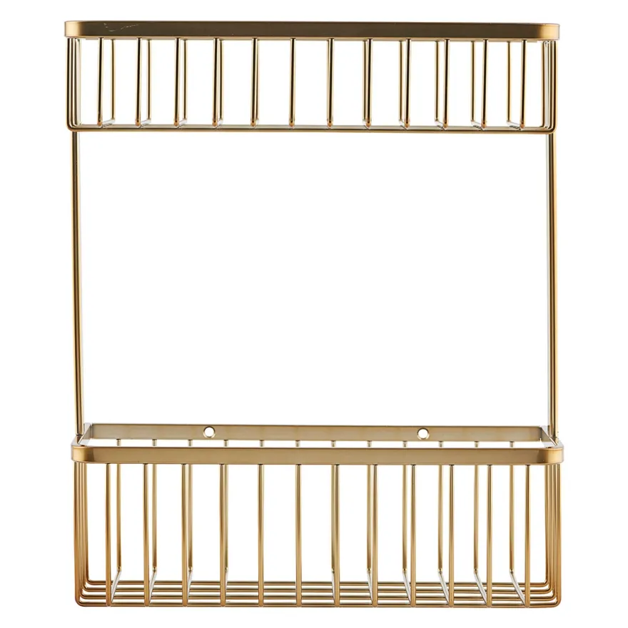 House Doctor trådkurv i rustfrit stål - Double Basket, Messing