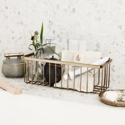 House Doctor trådkurv i rustfrit stål - Single Basket, Messing