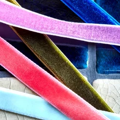 House Doctor Velour Gavebånd - Velvet, Pakke med 5 farver