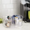 IDesign Drejefad i klart plast med høj kant - Ruminddelt