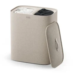 Joseph Joseph Tota 2 Twin Vasketøjskurv 90L - Pale Mushroom