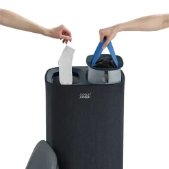 Joseph Joseph vasketøjskurv - Tota 60 L - Sort