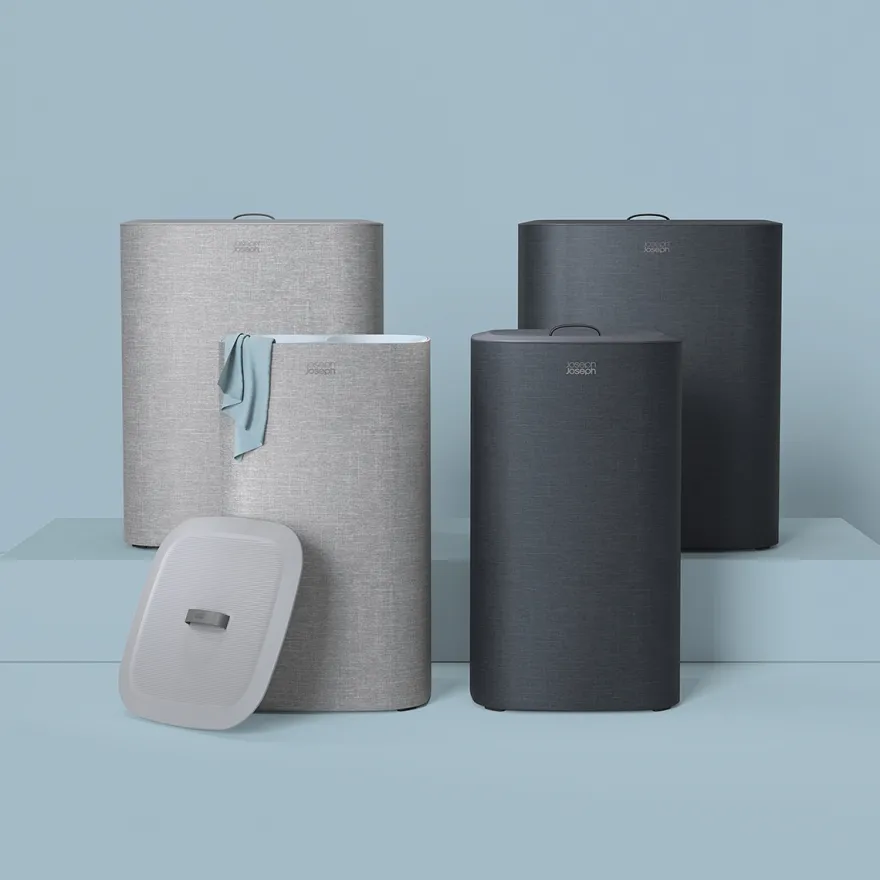 Joseph Joseph vasketøjskurv - Tota DUO 90L - Sort