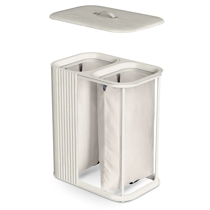Joseph Joseph vasketøjskurv - Tota DUO LUXE 90L - ECRU