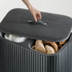 Joseph Joseph vasketøjskurv - Tota DUO LUXE 90L - SORT
