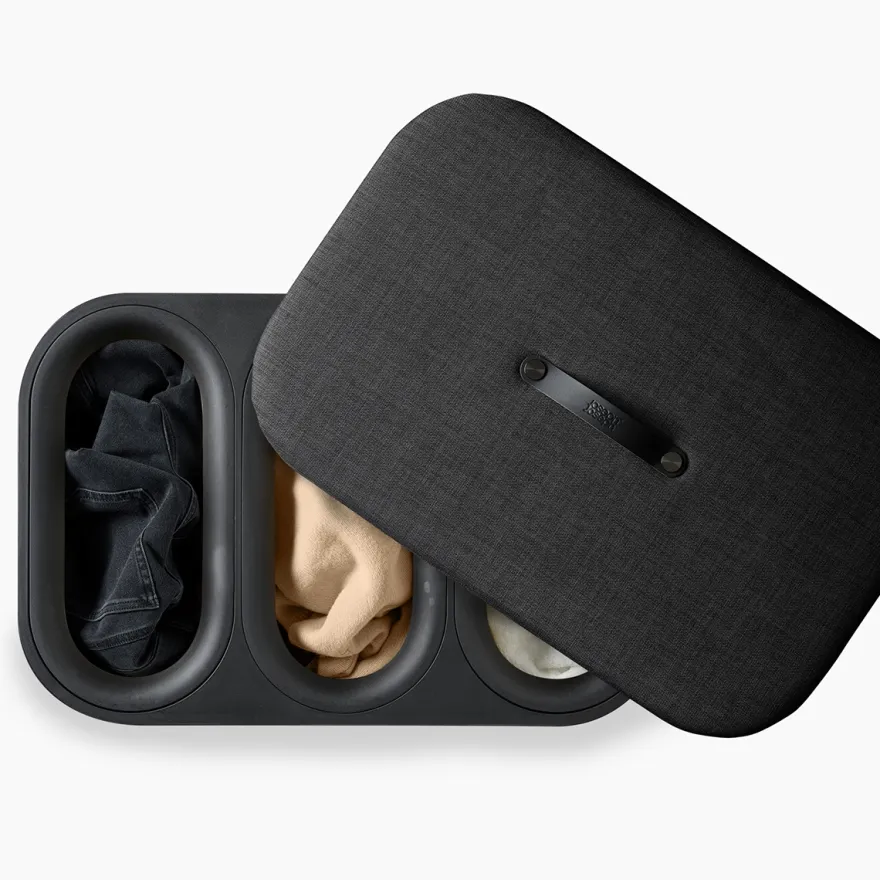 Joseph Joseph vasketøjskurv - Tota TRIO LUXE 90L - SORT