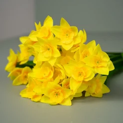 Kunstig Blomst - Buket med gule Narcissus, 43 cm