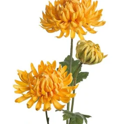 Kunstig Blomst - Chrysanthemum, 60 cm. GUL