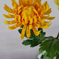 Kunstig Blomst - Chrysanthemum, 60 cm. GUL