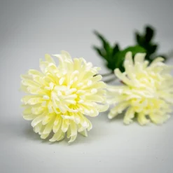 Kunstig Blomst - Chrysanthemum, 60 cm. HVID