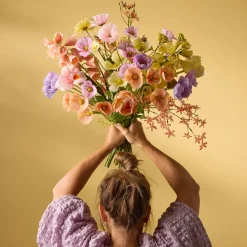 Kunstig Blomst - Cosmos, 60 cm. LYSERØD