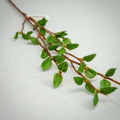 Kunstig Blomst - Kvist med birkeblade i forårsfarver. 50 cm