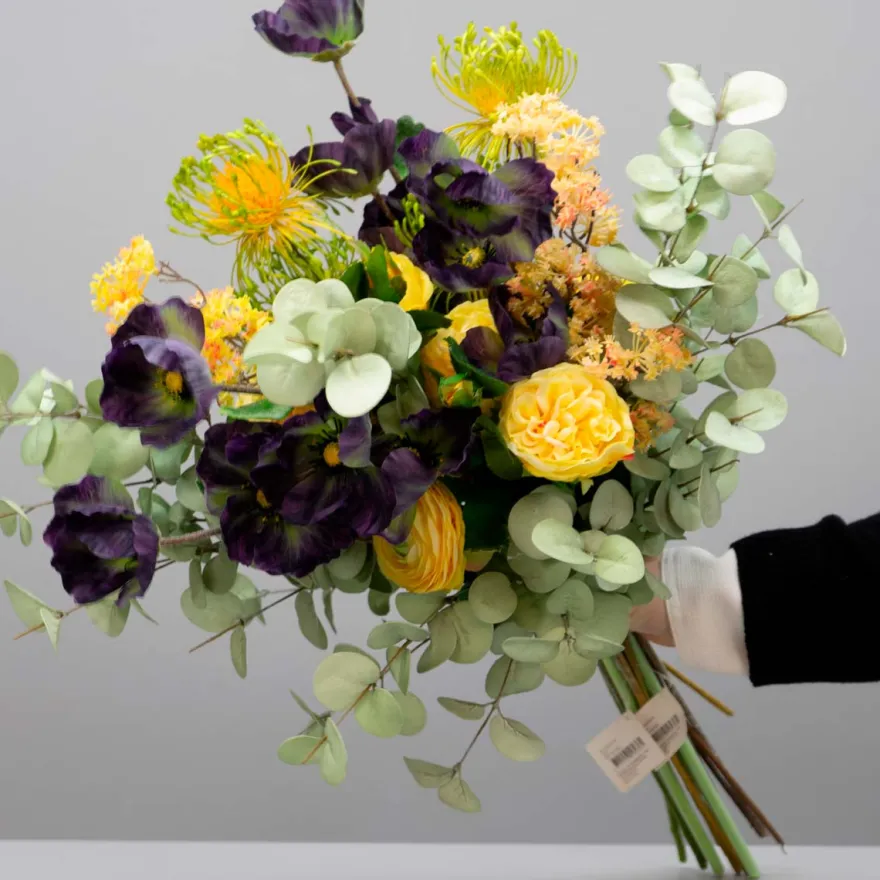 Kunstig Blomst på stilk - Valmue, lilla