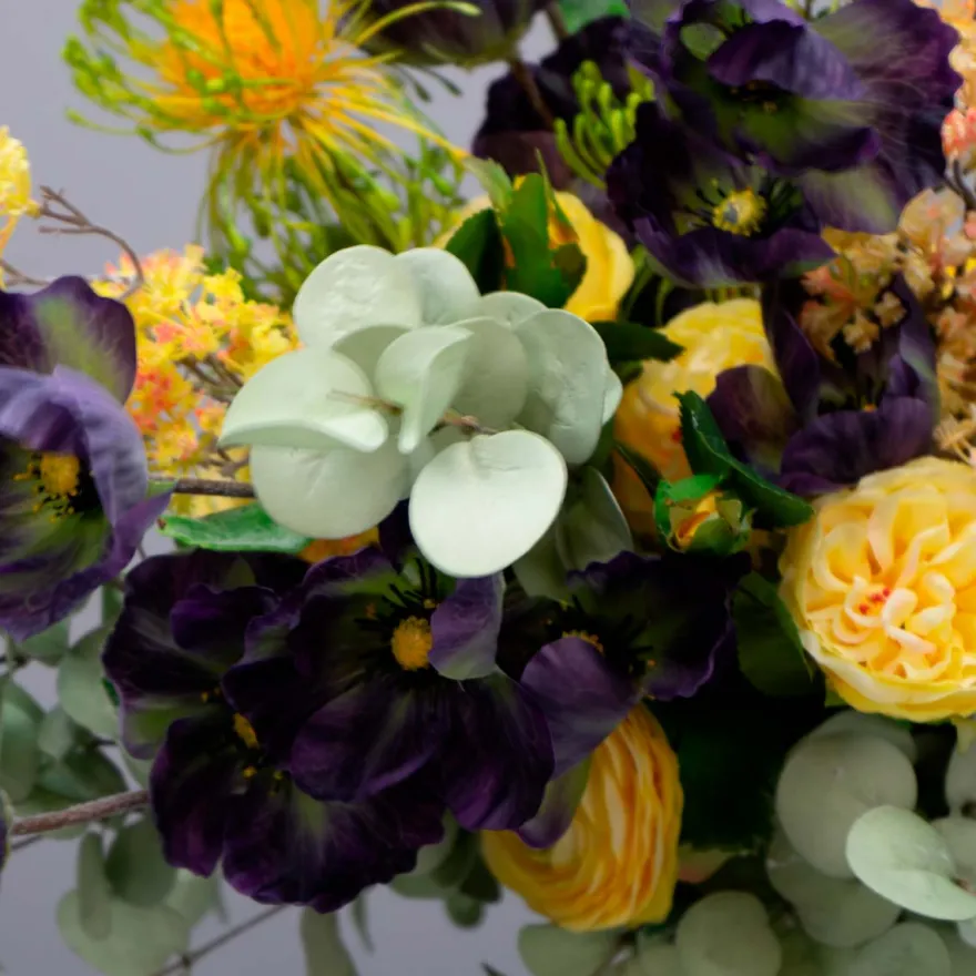 Kunstig Blomst på stilk - Valmue, lilla