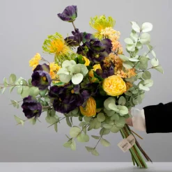 Kunstig Blomst - Ranunkel, 50 cm. GUL
