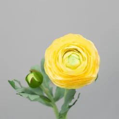 Kunstig Blomst - Ranunkel, 50 cm. GUL
