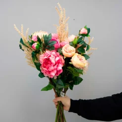Kunstig Blomst - Ranunkel, 50 cm. PINK