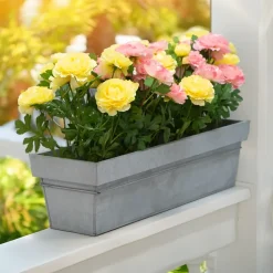 Kunstig Blomst - Ranunkel i Potte, Gul