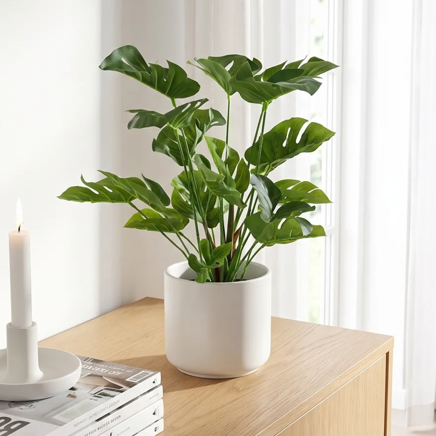 Kunstig plante - 30 cm. Monstera