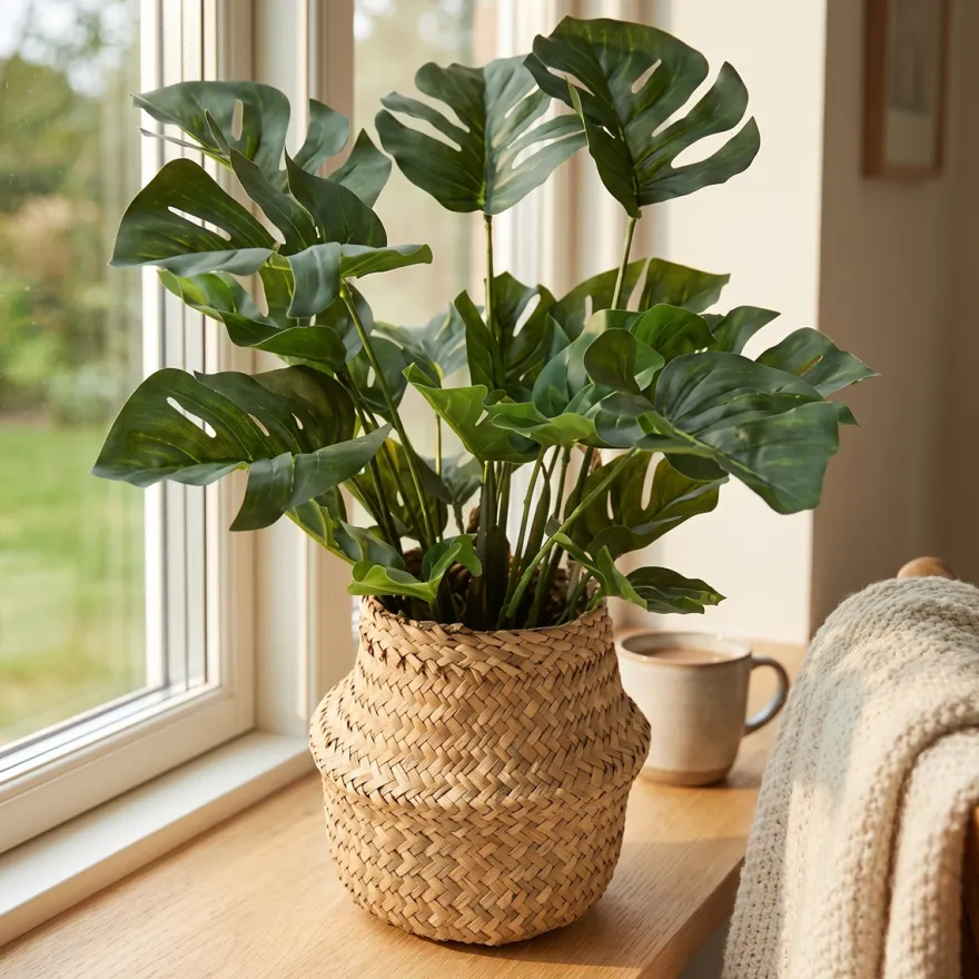 Kunstig plante - 30 cm. Monstera