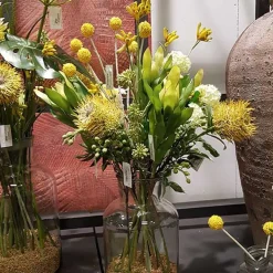 Kunstig plante - Trommestikker 60 cm. gul