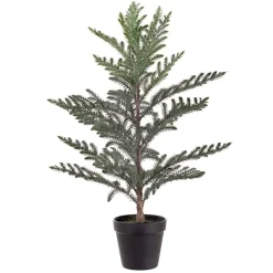 Kunstig stuegran i krukke - H60 cm