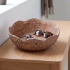 Lene Bjerre Norah Brødkurv i Rattan - Natur (Ø30 cm)