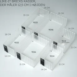 Like-It BRICKS opbevaringskasse - 9046