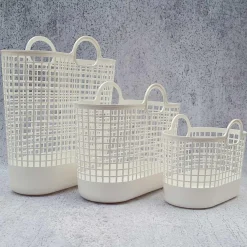 Like-It - Regitze opbevaringskurv i hvid plast - Large