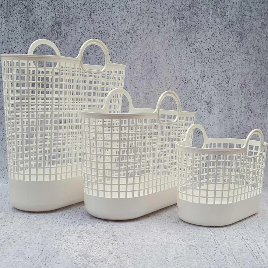 Like-It - Regitze opbevaringskurv i hvid plast - Large