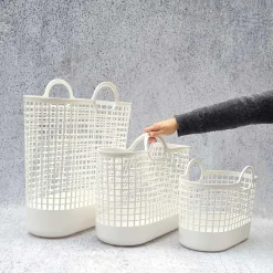 Like-It - Regitze opbevaringskurv i hvid plast - Large