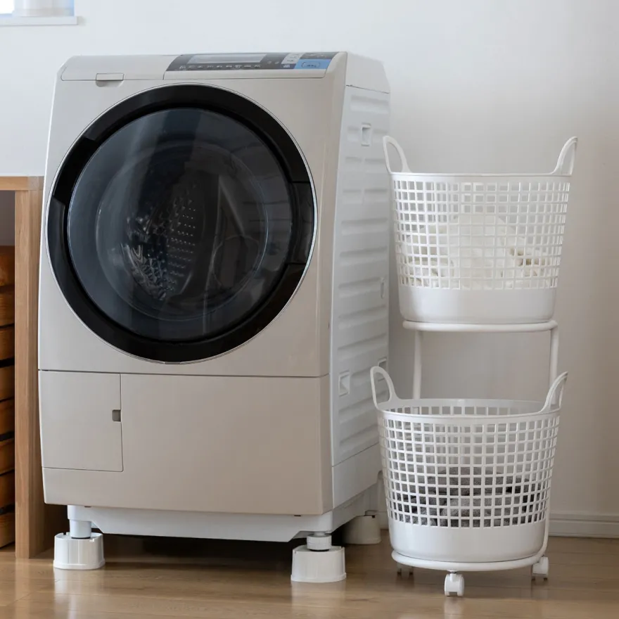 Like-It - Regitze opbevaringskurv i hvid plast - RUND