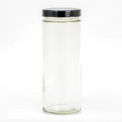 Little Pots Muscadin glaskrukke med sort låg - 1062 ml.