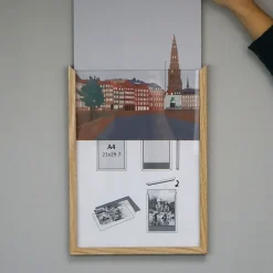 Lucca Egetræsramme A4 - FastRenew Ramme