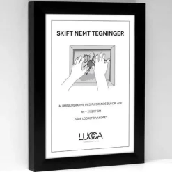 Lucca Push ramme til tegninger, SORT