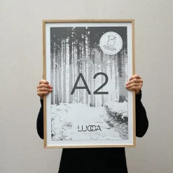 Lucca Træramme til A2 plakater - Egetræ