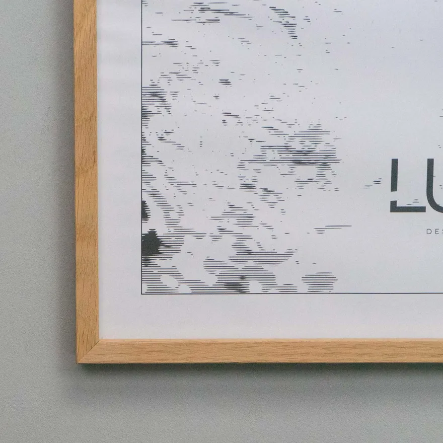 Lucca Træramme til A2 plakater - Egetræ