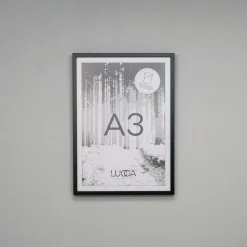 Lucca Træramme til A3 plakater - SORT