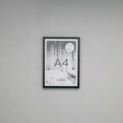 Lucca Træramme til A4 plakater - SORT