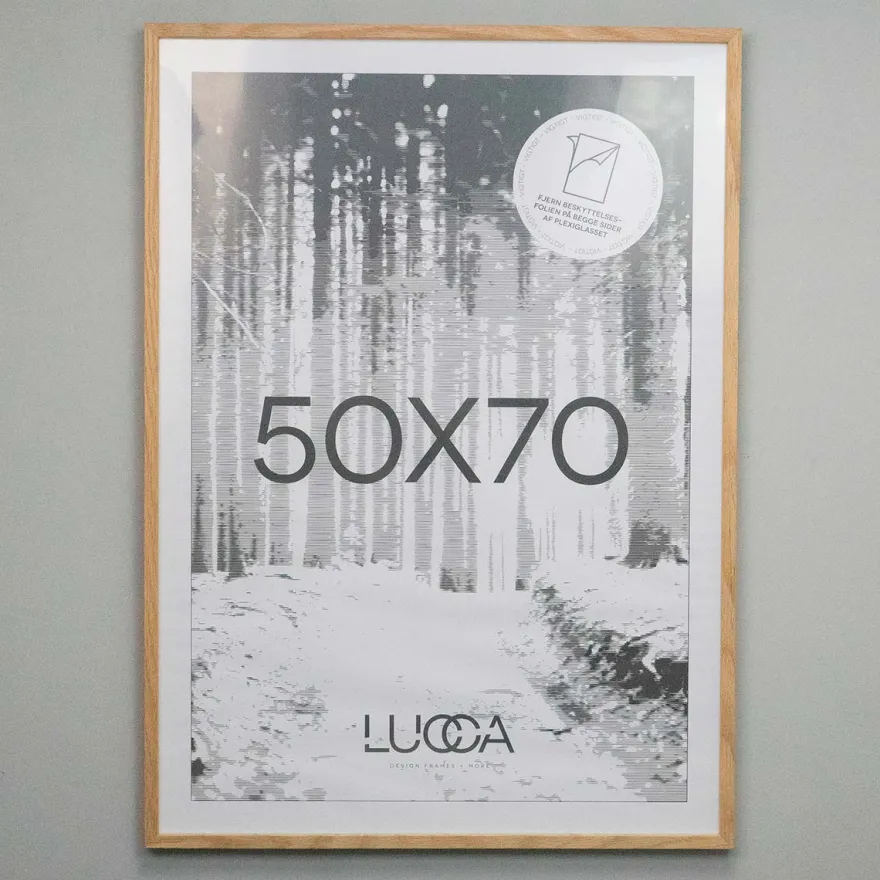 Lucca Træramme til 50x70 cm. plakater - Egetræ