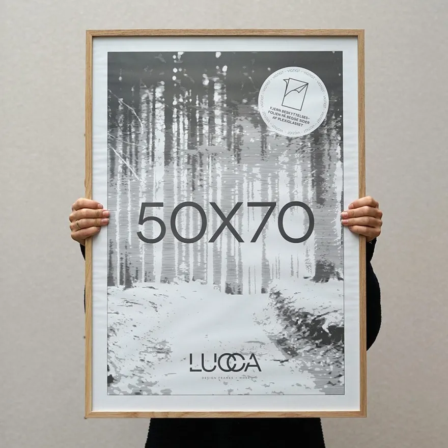Lucca Træramme til 50x70 cm. plakater - Egetræ